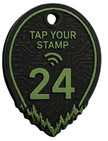 Matowy tag NFC TapYourStamp